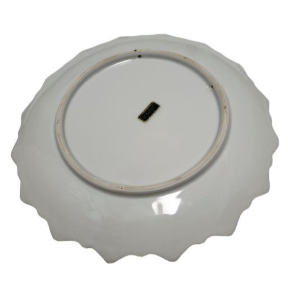 Currier Ives The Old Homestead in Winter Decorative Wall Plate White Gold Brown - Picture 3 of 4